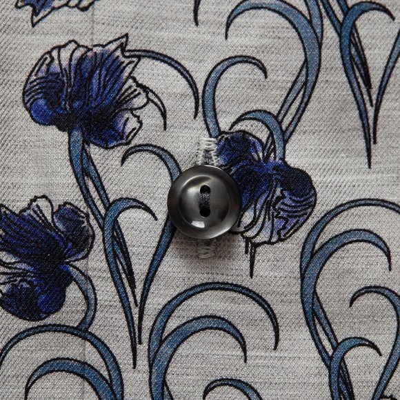 Eton Sweden luxury beautiful floral shirt 17.5/44, XL contemporary NWT$305 - Picture 2 of 8